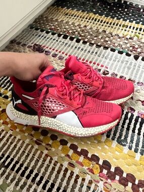 Puma Women's Bright Pink Athletic Sneakers with White Accents